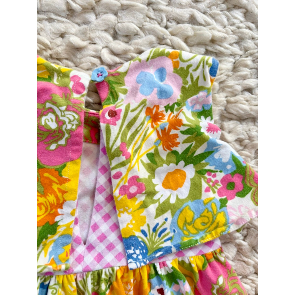 Girls Matilda Jane Multi-color Floral Gingham Casual Dress Size 4 cotton - Picture 5 of 6